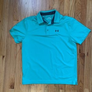 Under Armour Size‎ Large Seafoam Green Short Sleeve Embroidered club logo